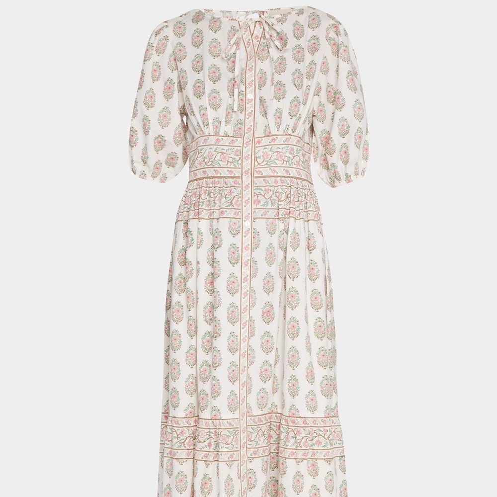 HANNAH ARTWEAR Camilla Split-Neck Maxi Dress